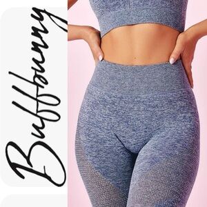 EUC {BUFFBUNNY} Eco Seamless Leggings, Pacific, M